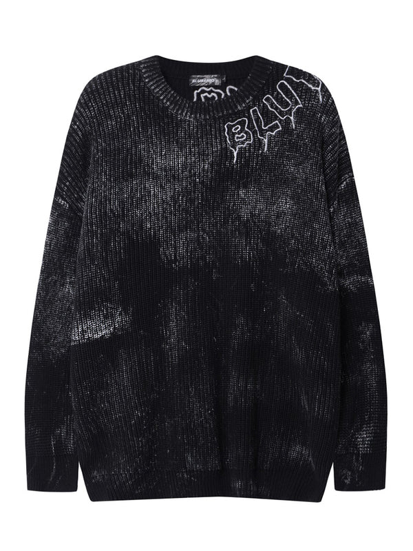 Oversized Grunge Sweater – Distressed Knitted Jumper Pullovers
