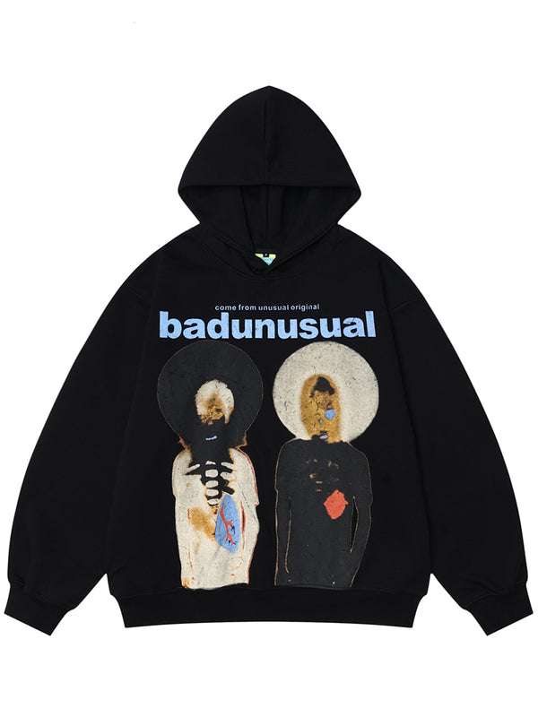 Streetwear Y2K Hip Hop Punk Graphic Printed Oversized Hoodies