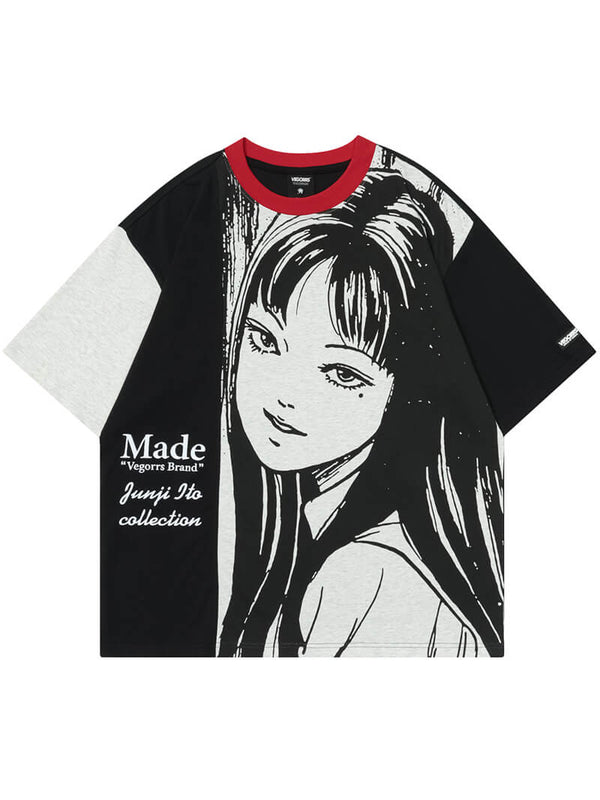 Japanese Anime Gril Printed Oversized Streetwear Tshirts