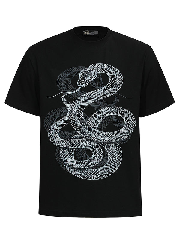Oversized Snake Graphic T-Shirts Quick-Dry, UV Protection, Cool Touch