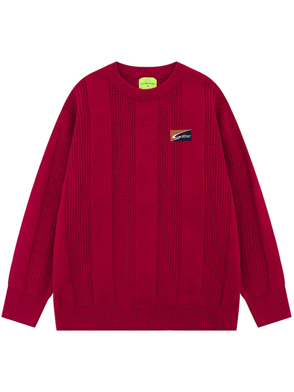 Cable Knitted Pullover Sweater – Crew Neck Jumper Warm Winter Knitwear