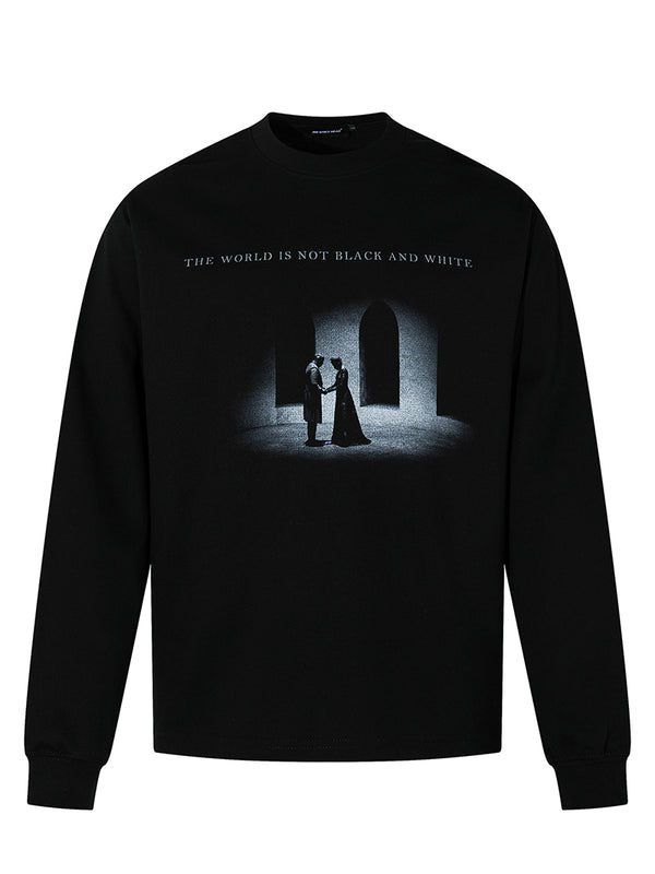 Streetwear Artistic Silhouette Scene Graphic Oversized Cotton T-Shirts