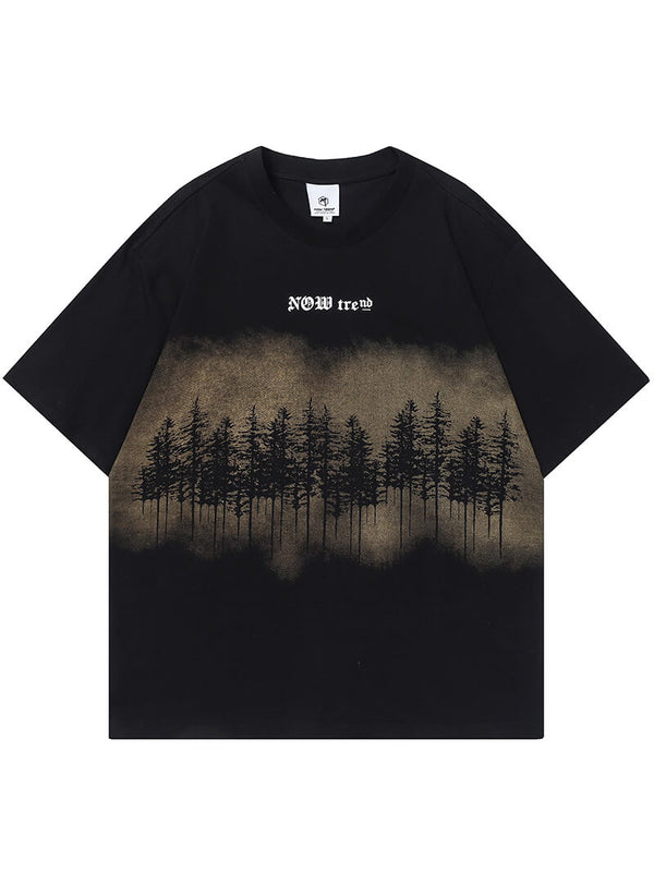 Forest Theme Printed Streetwear Summer Graphic Tshirts