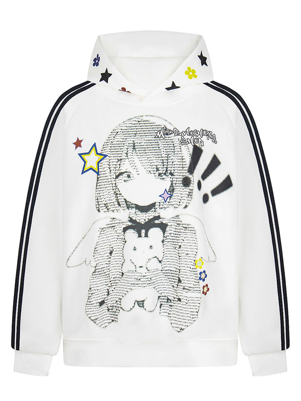 Kawaii Anime Hoodie – Oversized Graphic Streetwear Pullover Sweatshirts