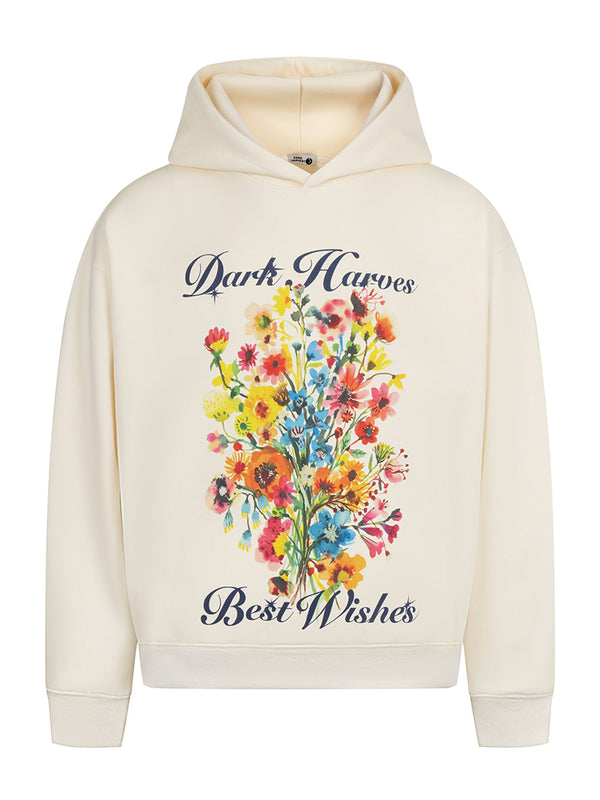 Floral Graphic Pullover Hoodies – Oversized Hooded Sweatshirts