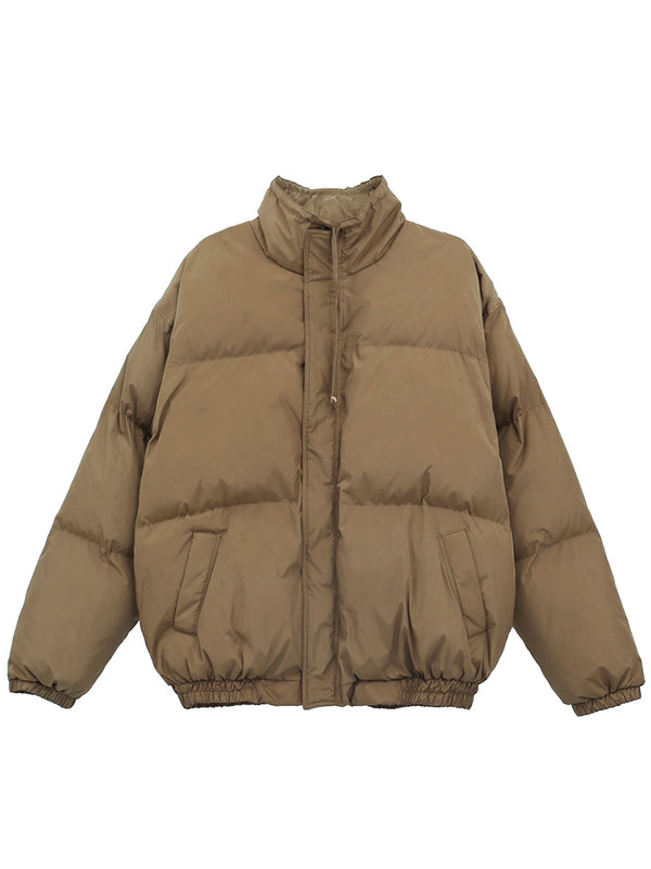 Winter Padded Puffer Jacket Streetwear Oversized Coats Outerwear