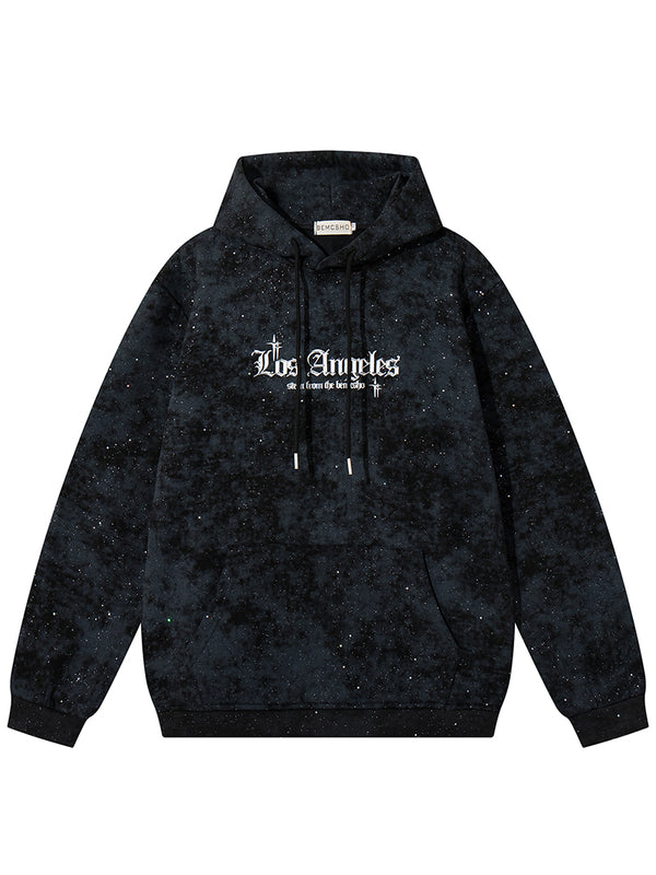 Fleece Hoodies with Galaxy Splatter Design – Oversized Streetwear Pullover