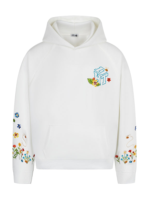Floral Embroidered Pullover Hoodies – Streetwear Hooded Sweatshirts