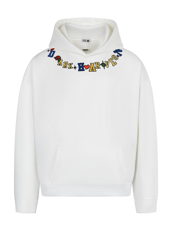 Streetwear Embroidered Graphic Pullover Hoodies Oversized Hooded Sweatshirts