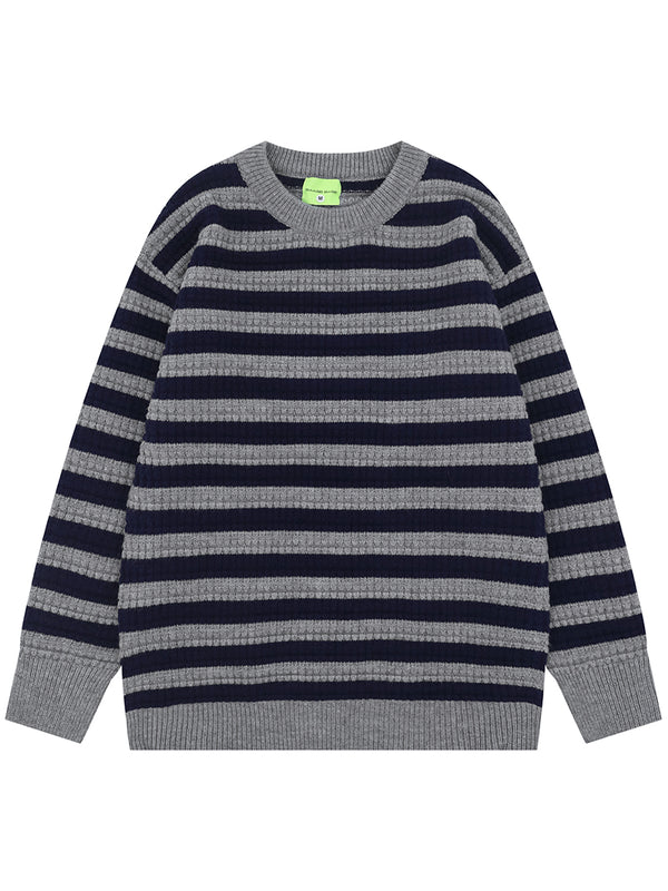 Classic Striped Knitted Pullover Sweaters – Casual Fashion Knitwear