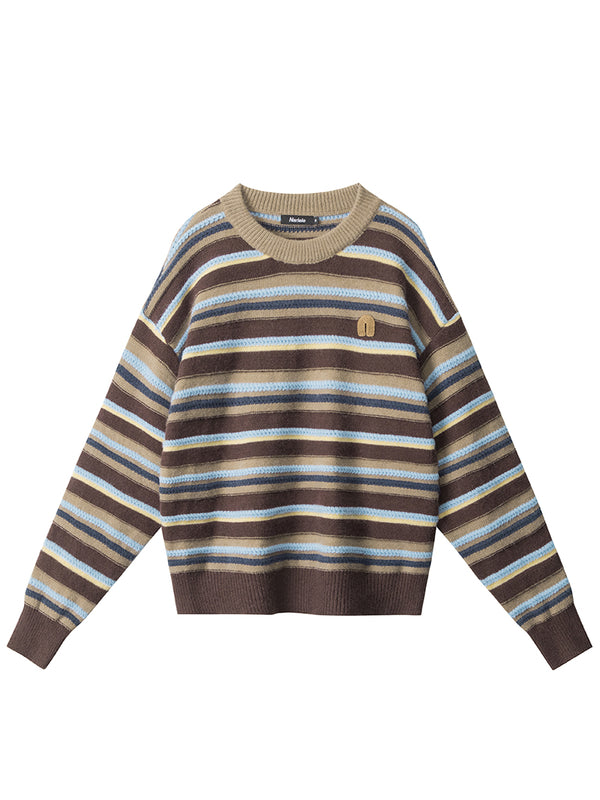 Striped Knitted Jumper Sweater – Casual Streetwear Pullovers