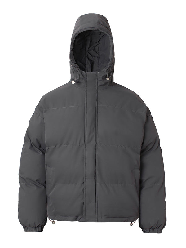 Winter Warm Puffer Jacket with Hood – Windproof and Cozy Outerwear