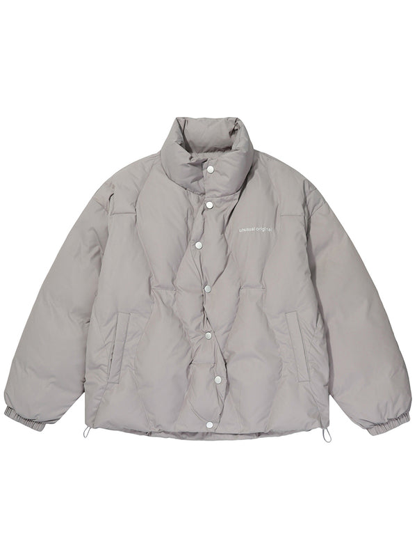 Streetwear Velvet Puffer Jacket – Faux Down Quilted Coats