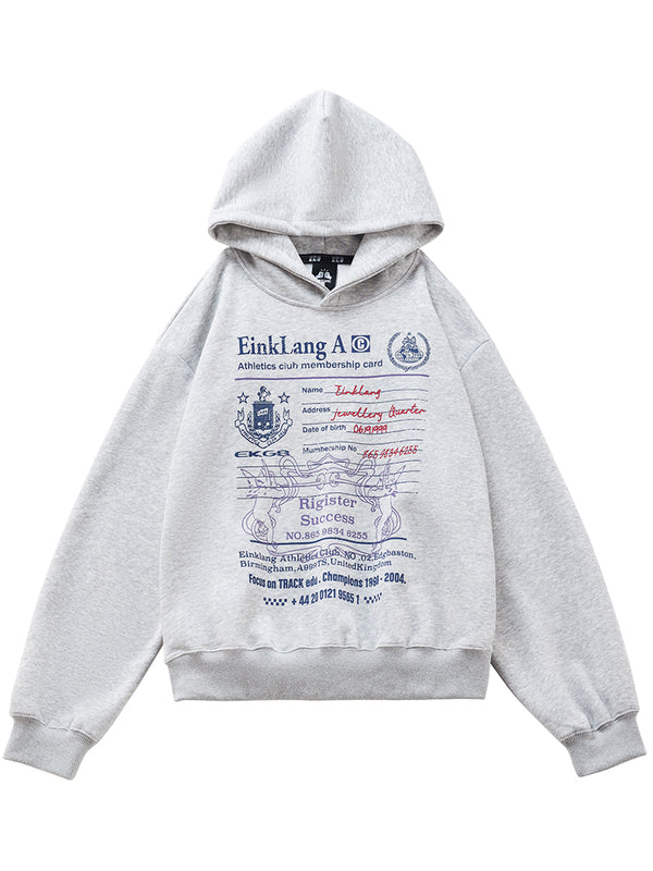 Streetwear Vintage Graphic Printed Loose Pullover Hoodies