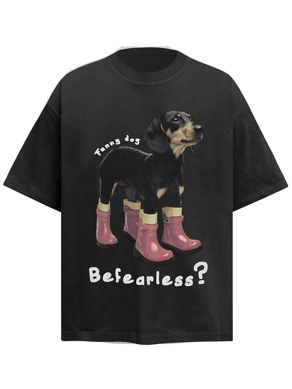 Funny Dog Graphic Tee - Unique & Playful Streetwear T-Shirts