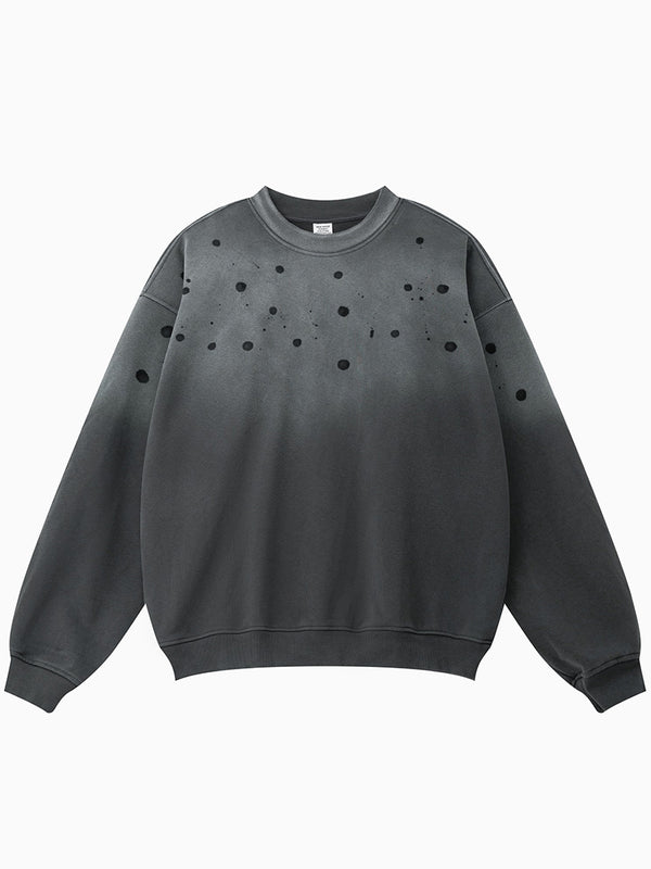 Streetwear Grunge Gradient Oversized Pullover Sweatshirts