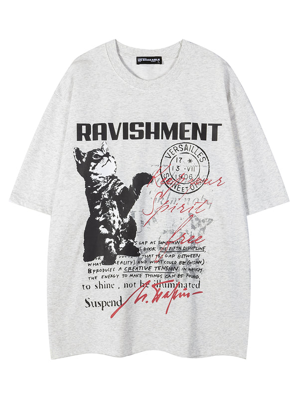 Streetwear Graphic Cat T-Shirts – Comfortable Casual Wear