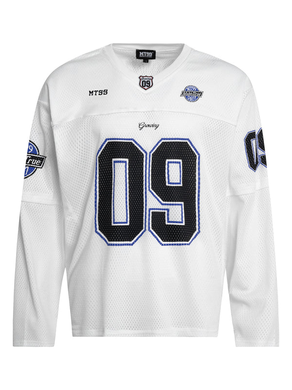 Mesh Jersey Tops – Vintage Varsity Style Breathable Sports Shirts