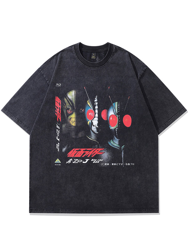 Vintage 90s Anime Cartoon Graphic Printed Oversized T-Shirts