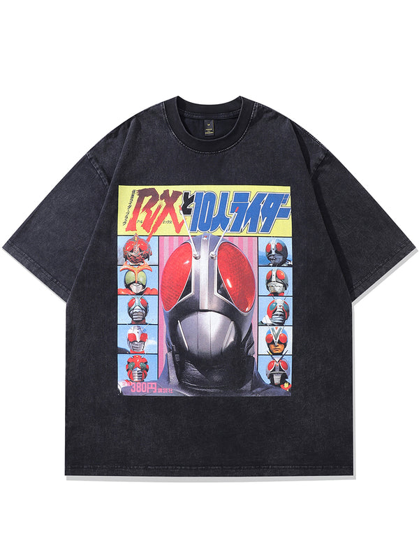 Vintage 90s Anime Cartoon Graphic Printed Oversized T-Shirts