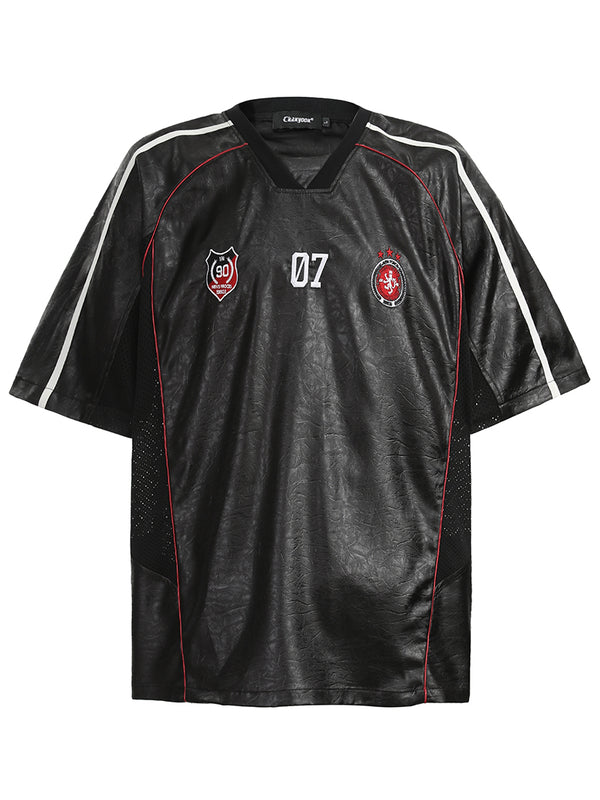 Streetwear Jersey T-Shirts – Retro Sport Style with Mesh Panels