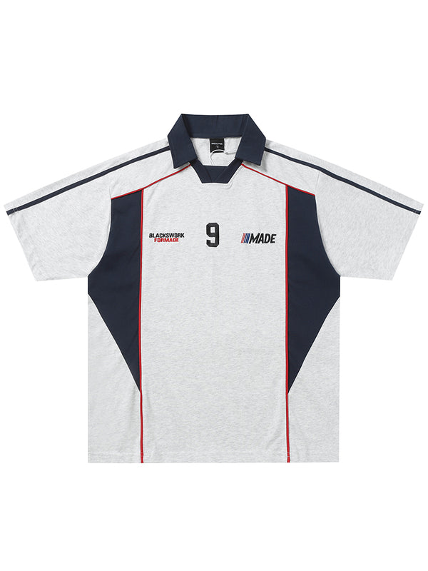 Racing Inspired Sports Polo Shirt – Athletic Performance Casual Wear