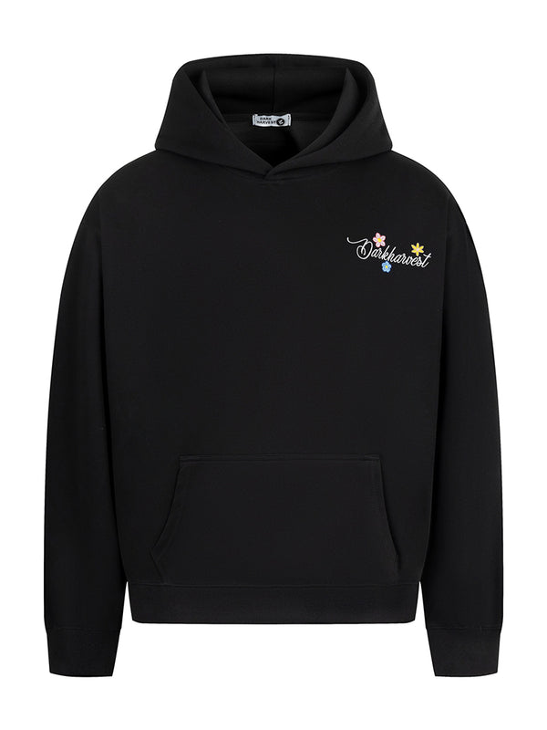 Floral Embroidered Pullover Hoodie – Streetwear Hooded Sweatshirts